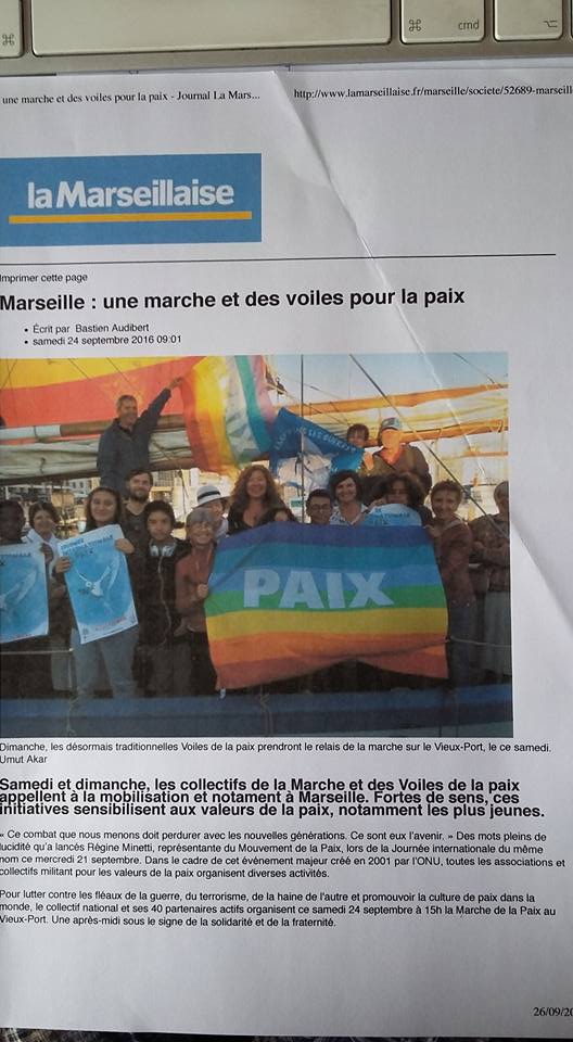 Journal voile de le paix 2016